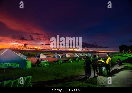 Der zweitlängste Cox`s Bazaar Sea Beach der Welt, Bangladesch Stockfoto